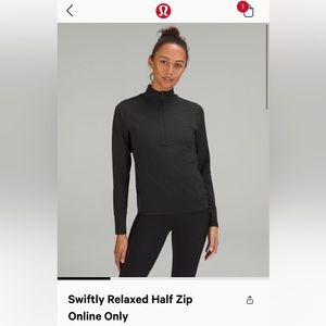 Lululemon Swiftly Relaxed half zip